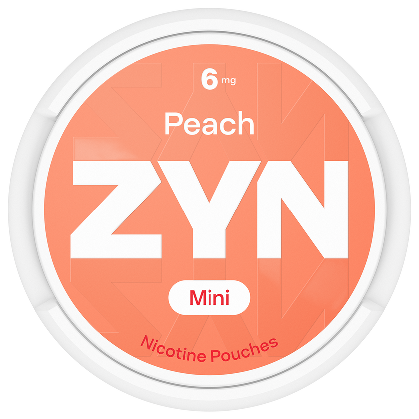 ZYN Peach Mini 6mg Nicotine Pouches